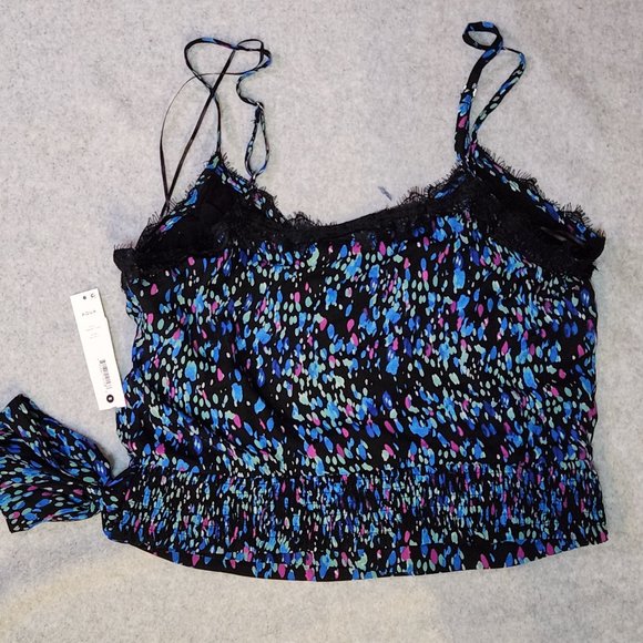 AQUA Women's Lace-Trim Wrap Cami Camisole Top - NEW w/ TAGS NWT - Picture 5 of 7